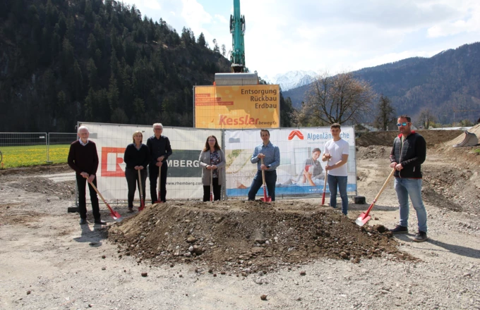 Rhomberg Bau Alpenländische Spatenstich Ludesch Rhomberg Bau Alpenländische Spatenstich Ludesch